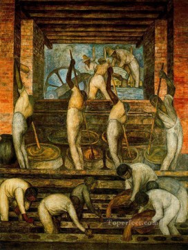el ingenio azucarero 1923 Diego Rivera Pinturas al óleo